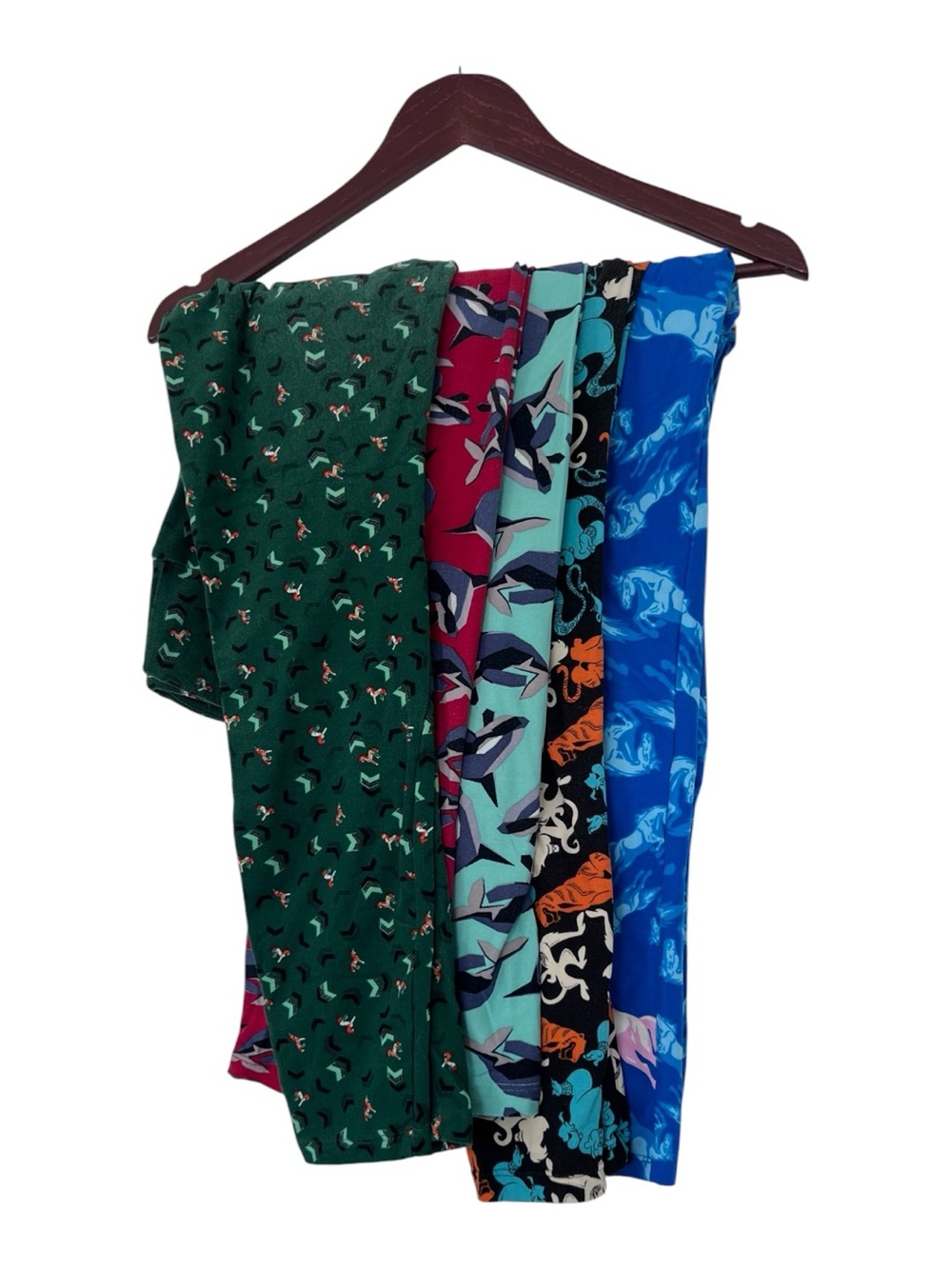 Women’s Printed Skirt Bundle – Green, Teal, Black, Blue Patterns